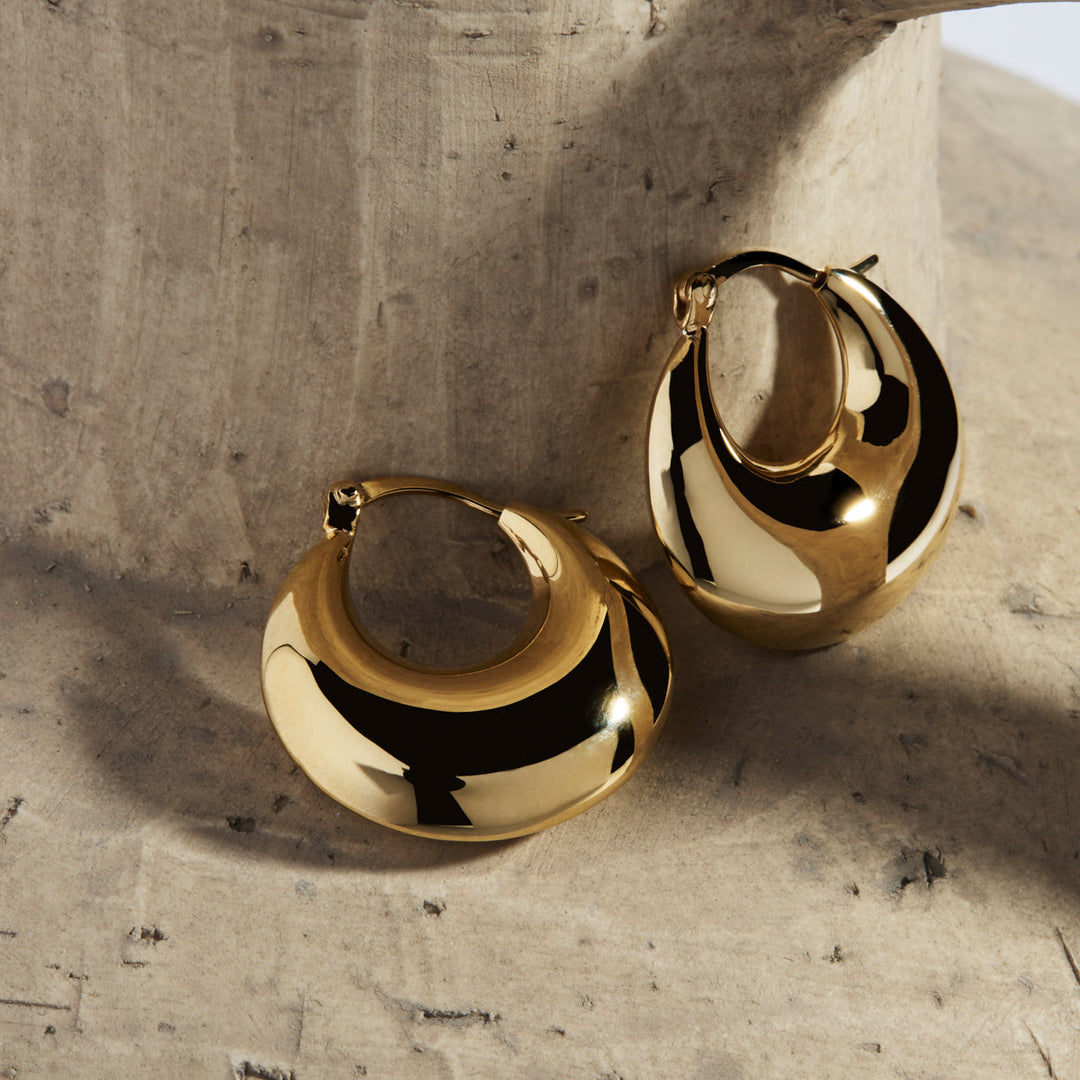 Najo | Gold Billow Earrings