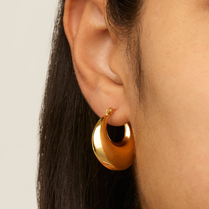 Najo | Gold Billow Earrings