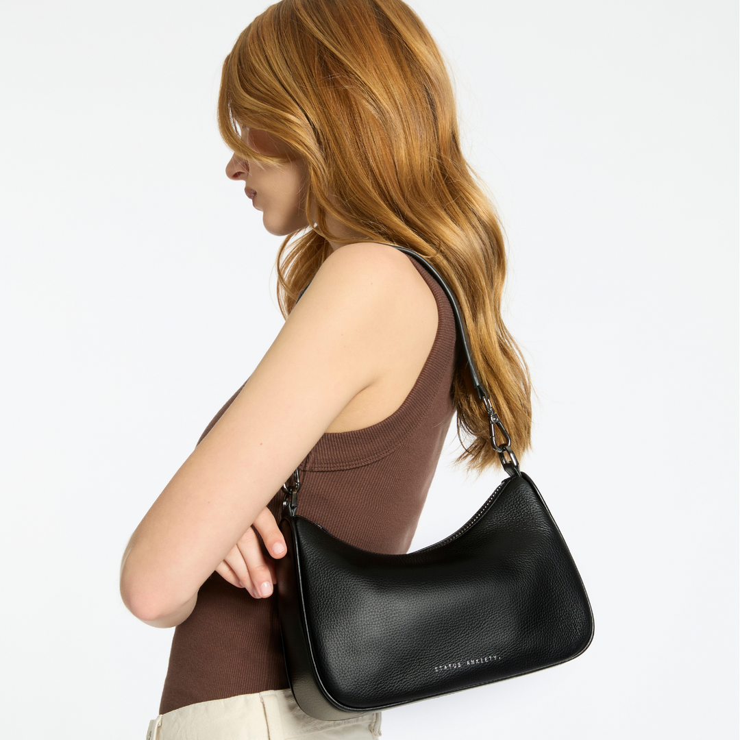 Status Anxiety Look Both Ways Black Lifestyle Shoulder Bag | Merchants Homewares