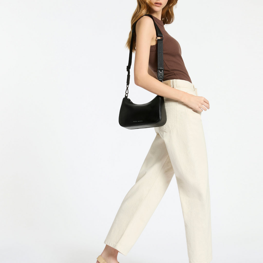 Status Anxiety Look Both Ways Black Lifestyle Webbed Strap  | Merchants Homewares