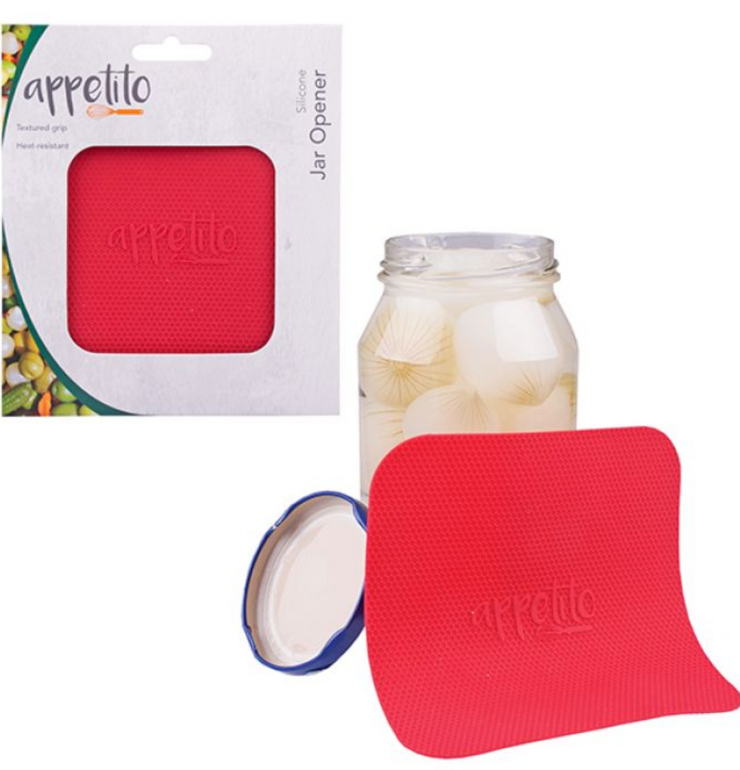 APPETITO SILICONE JAR OPENER - RED MERCHANTS HOMEWARES