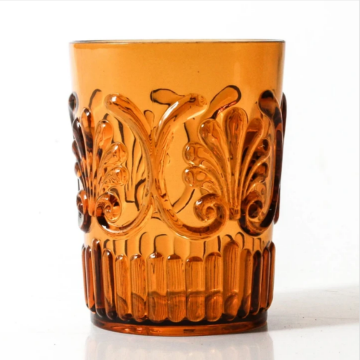 Acrylic Tumbler Scallops Amber | Merchant Homewares