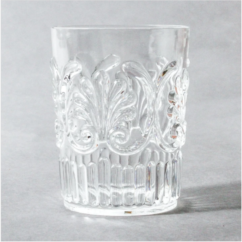 Acrylic tumbler Scallops Clear | Merchant Homewares