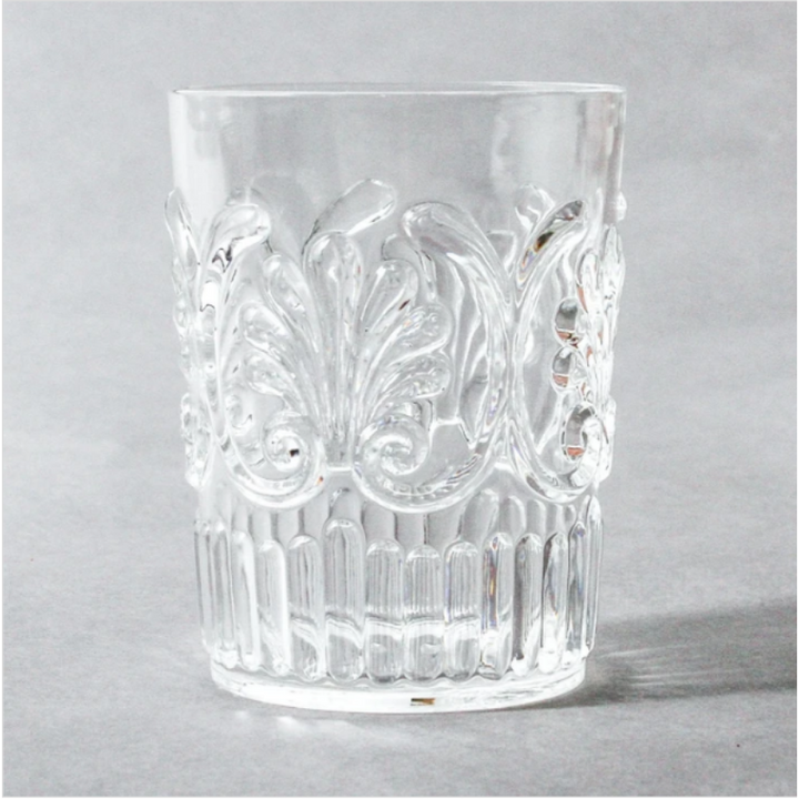 Acrylic tumbler Scallops Clear | Merchant Homewares