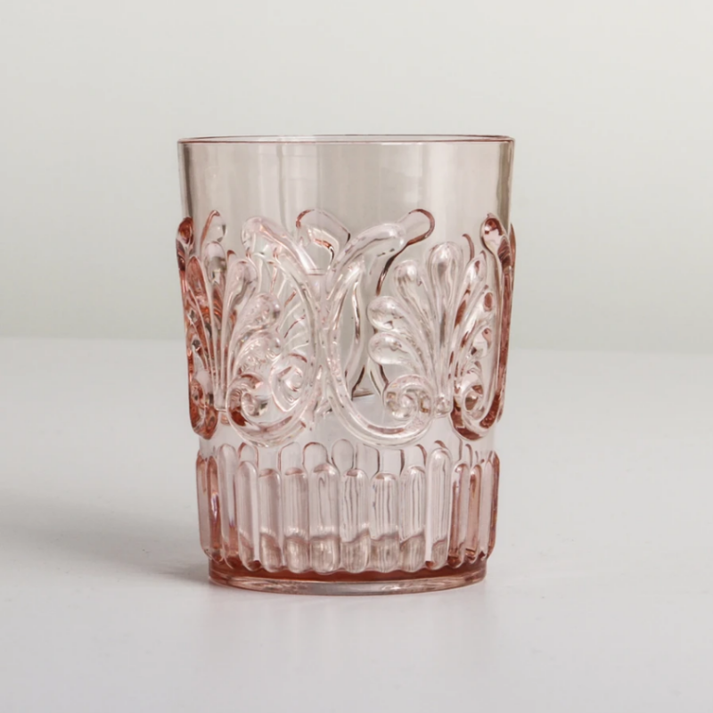 Acrylic tumbler Scallops pink | Merchant homewares