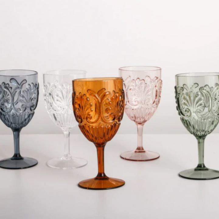 Acrylic Drinkware Wine Scallops | Merchant Homewares