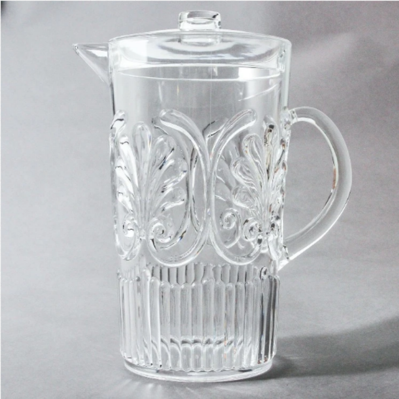 Acrylic Jug Scallops Clear | Merchant Homewares