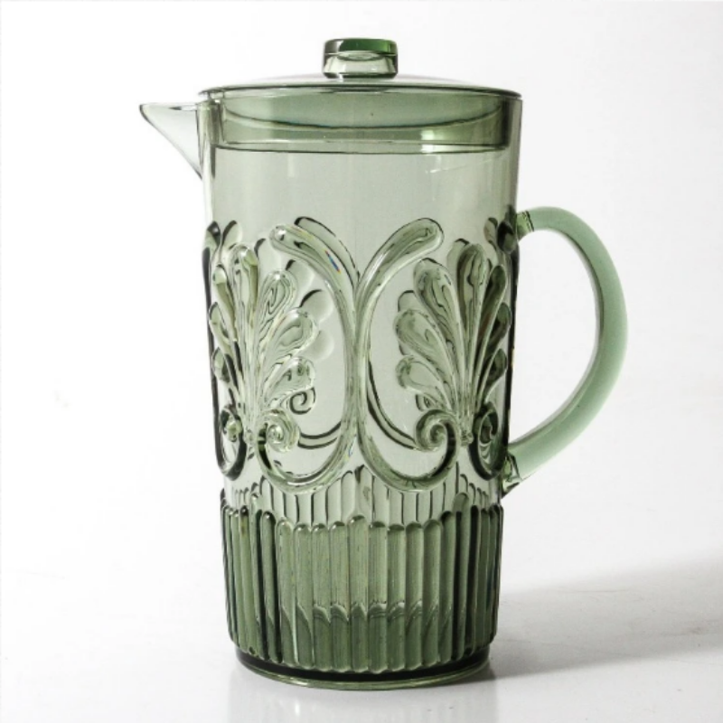 Acrylic Jug Scallops Sage | Merchant Homewares