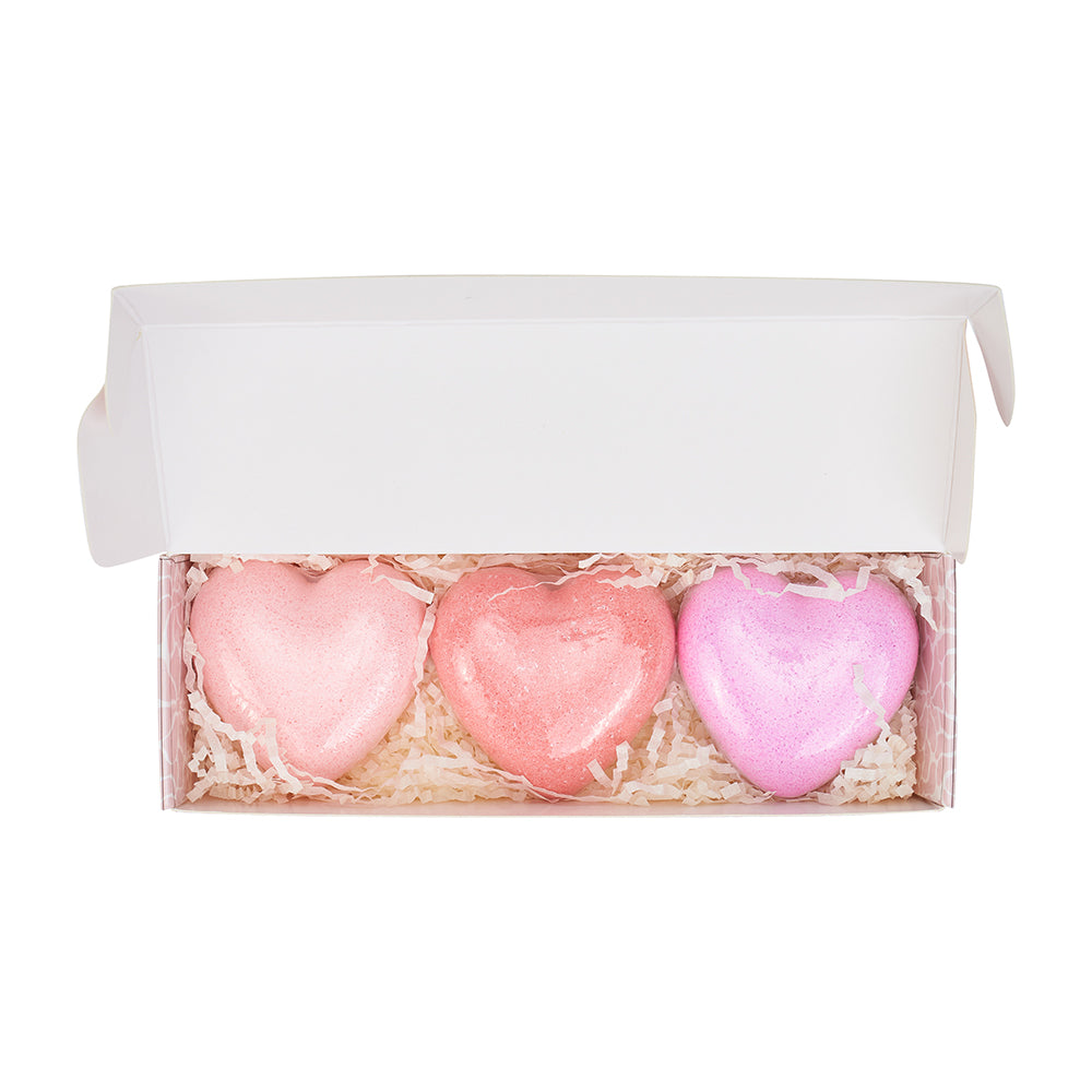 Annabel Trends Bath Fizzers Heart Set Open | Merchants Homewares