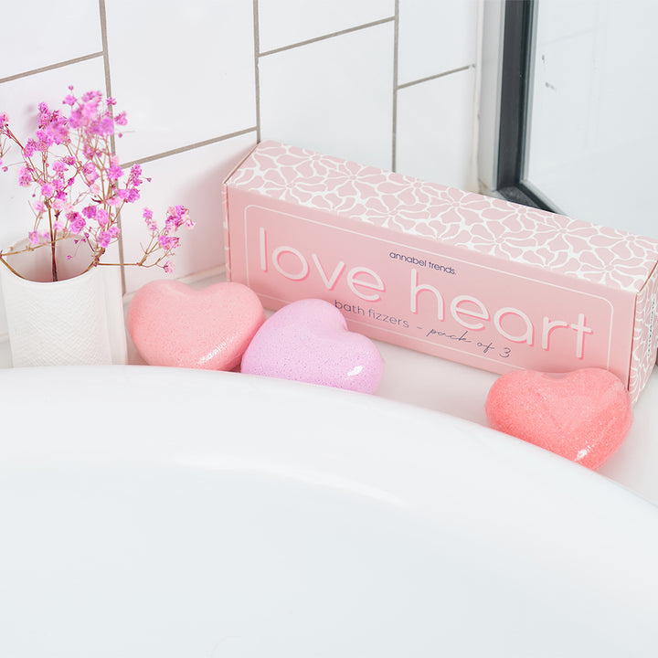Annabel Trends Bath Fizzers Heart Set Lifestyle | Merchants Homewares