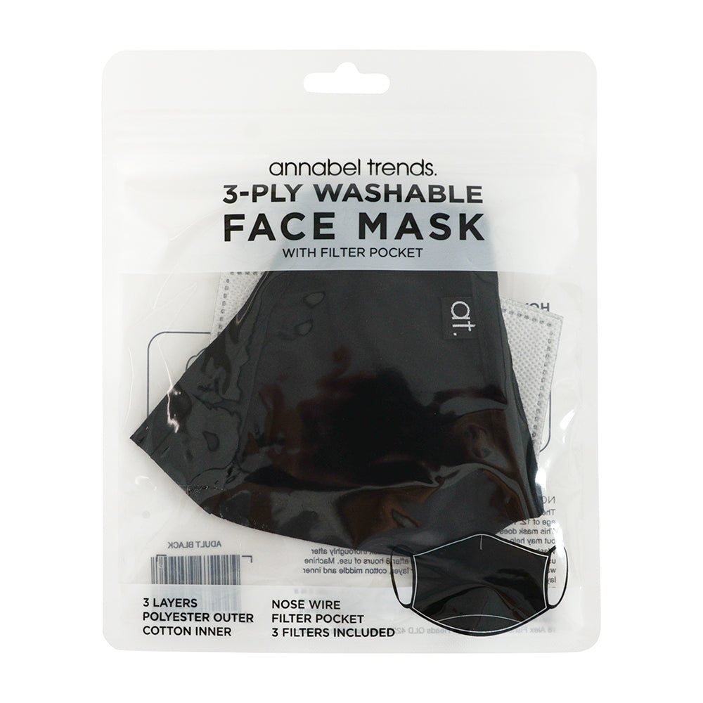 Annabel Trends Face Mask Black Small | Merchants Homewares