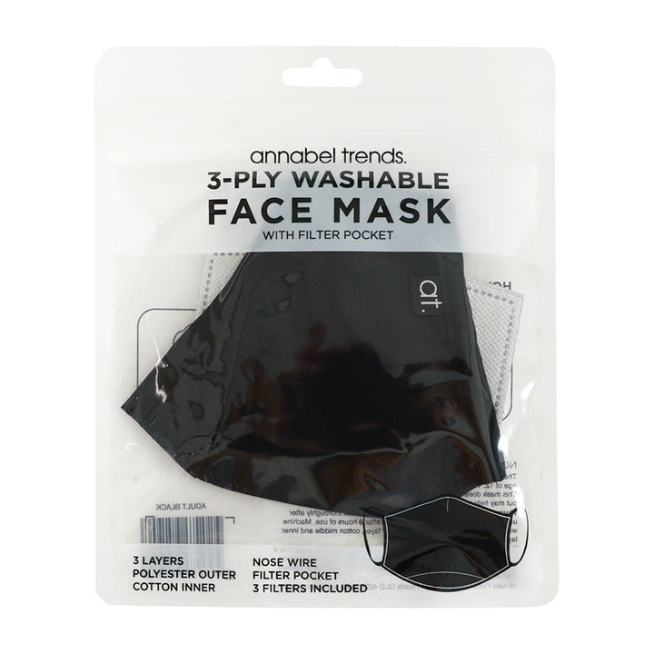 Annabel Trends Face Mask Black Small | Merchants Homewares
