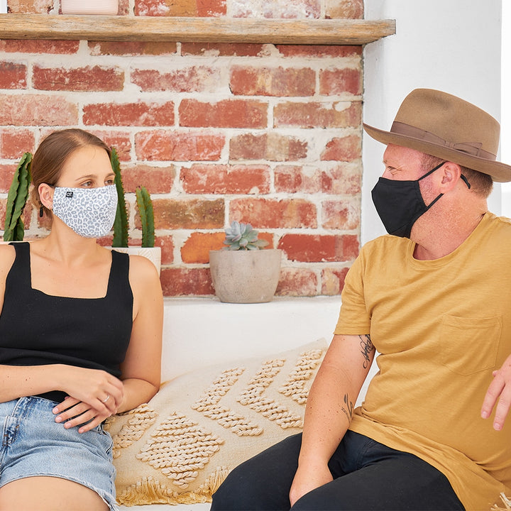 Annabel Trends Face Mask Ocelot Grey Lifestyle | Merchants Homewares