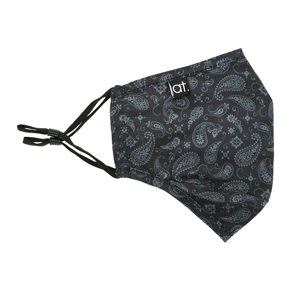 Annabel Trends Face Mask Paisley Black | Merchants Homewares
