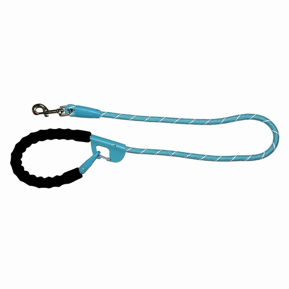 Annabel Trends Hot Dog Snap & Stay Dog Leash Aqua | Merchants Homewares