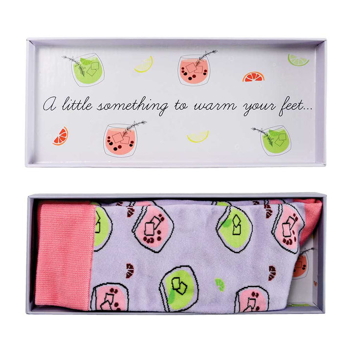 Annabel Trends Jacquard Boxed Socks You're The Gin Internal Packaging | Merchants Homewares