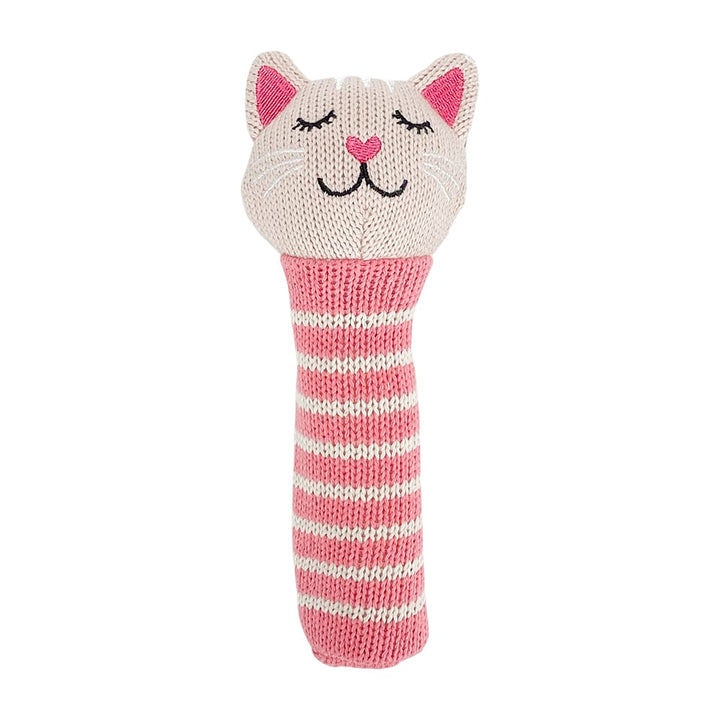 Annabel Trends Knit Hand Rattle Kitten | Merchants Homewares