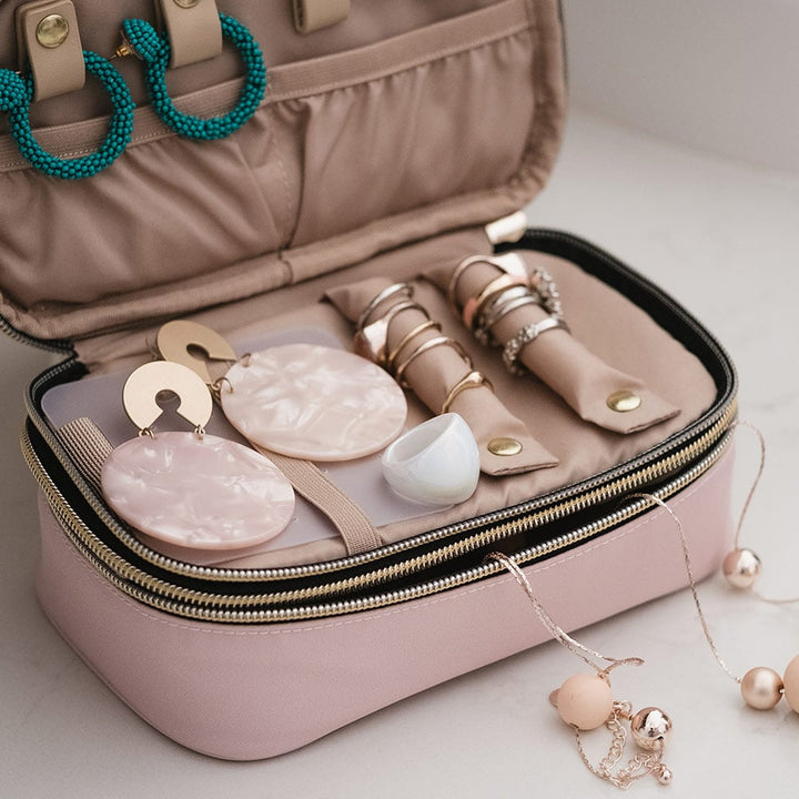 Annabelle Trends Miss Bliss Jewellery Organiser Small Pink Open Lifestyle | Merchant Homewares
