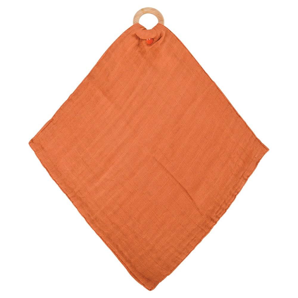 Annabel Trends Muslin Security Blanket Rust | Merchants Homewares