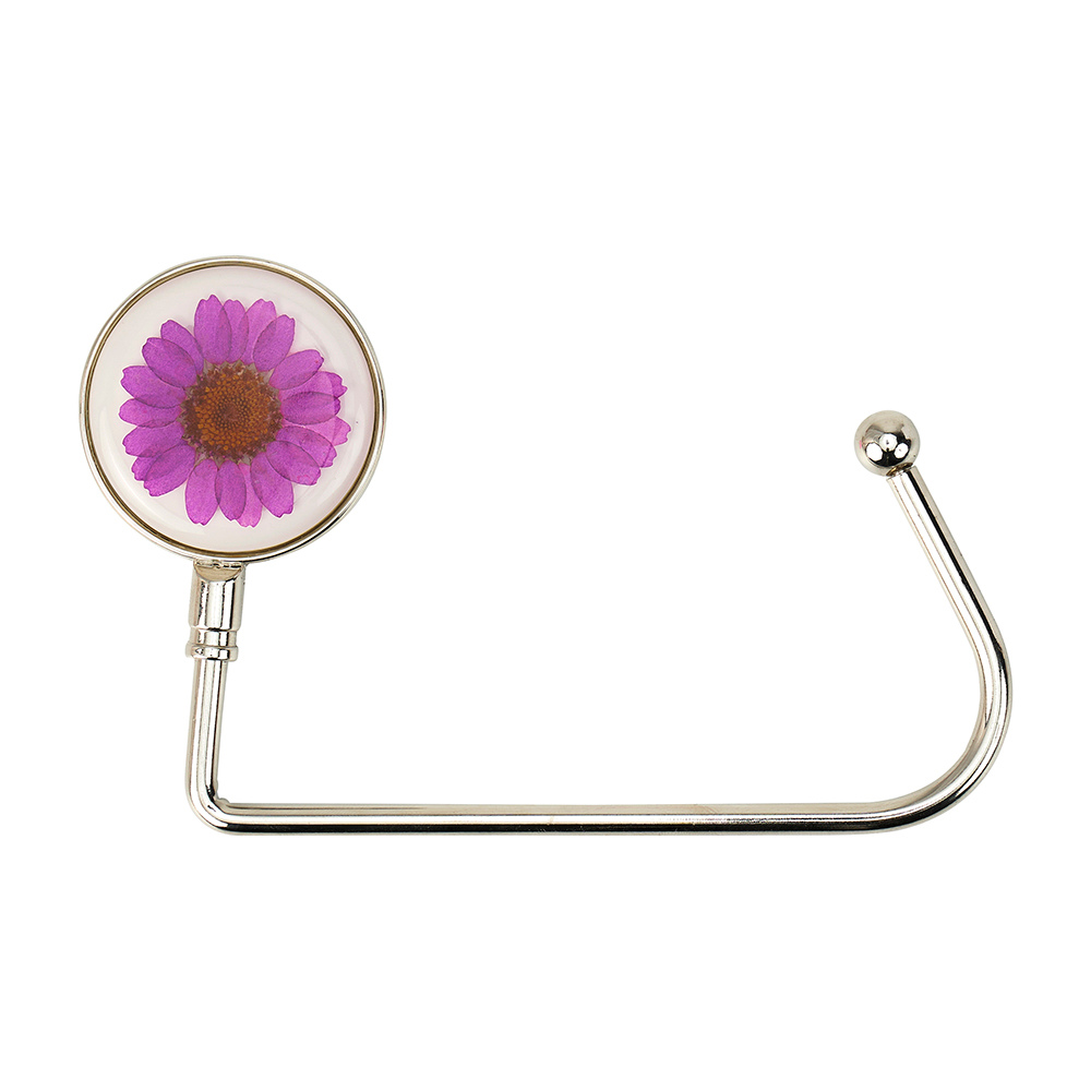 Annabel Trends Resin Flower Handbag Hanger Purple | Merchants Homewares