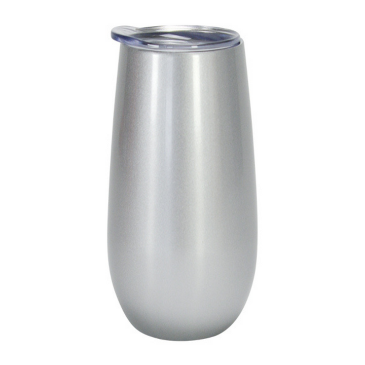 Annabel Trends Sparkling Flute Silver Stainless Steel Double Walled | Merchants Homewares