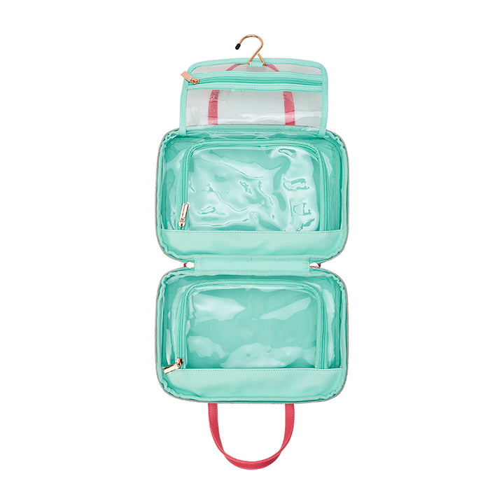 Annabel Trends Vanity Toiletry Bag Sherbet Poppies Open | Merchants Homewares