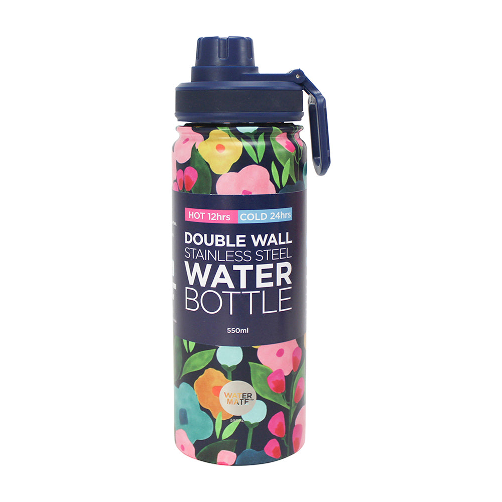 Annabel Trends Watermate Drink Bottle 550ml Spring Blooms | Merchants Homewares
