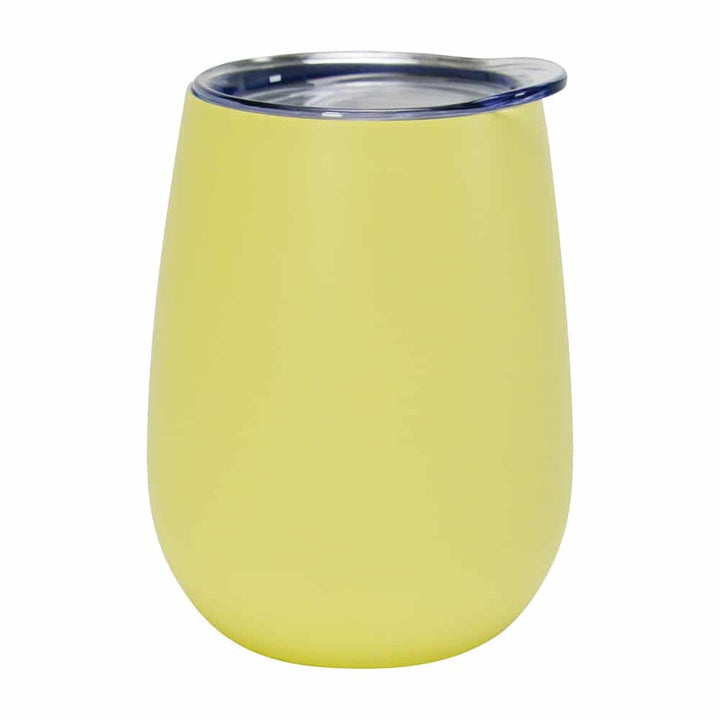 Annabel Trends Wine Tumbler Gelato Lemon Stainless Steel Double Walled | Merchants Homewares