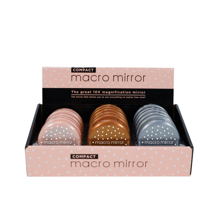 Annabelle Trends Compact Macro Mirror metallic packaged | Merchants Homewares