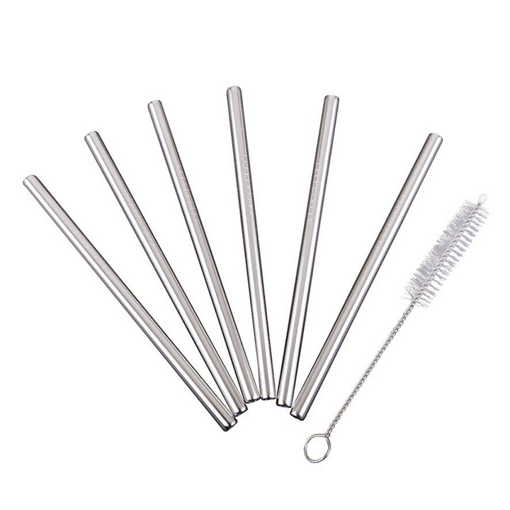 Appetito S/S Cocktail Straws Set Of 6 | Merchants Homewares
