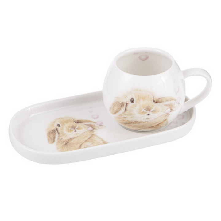 Ashdene | Bunny Hearts | Mug & Plate Set | Merchant Homewares