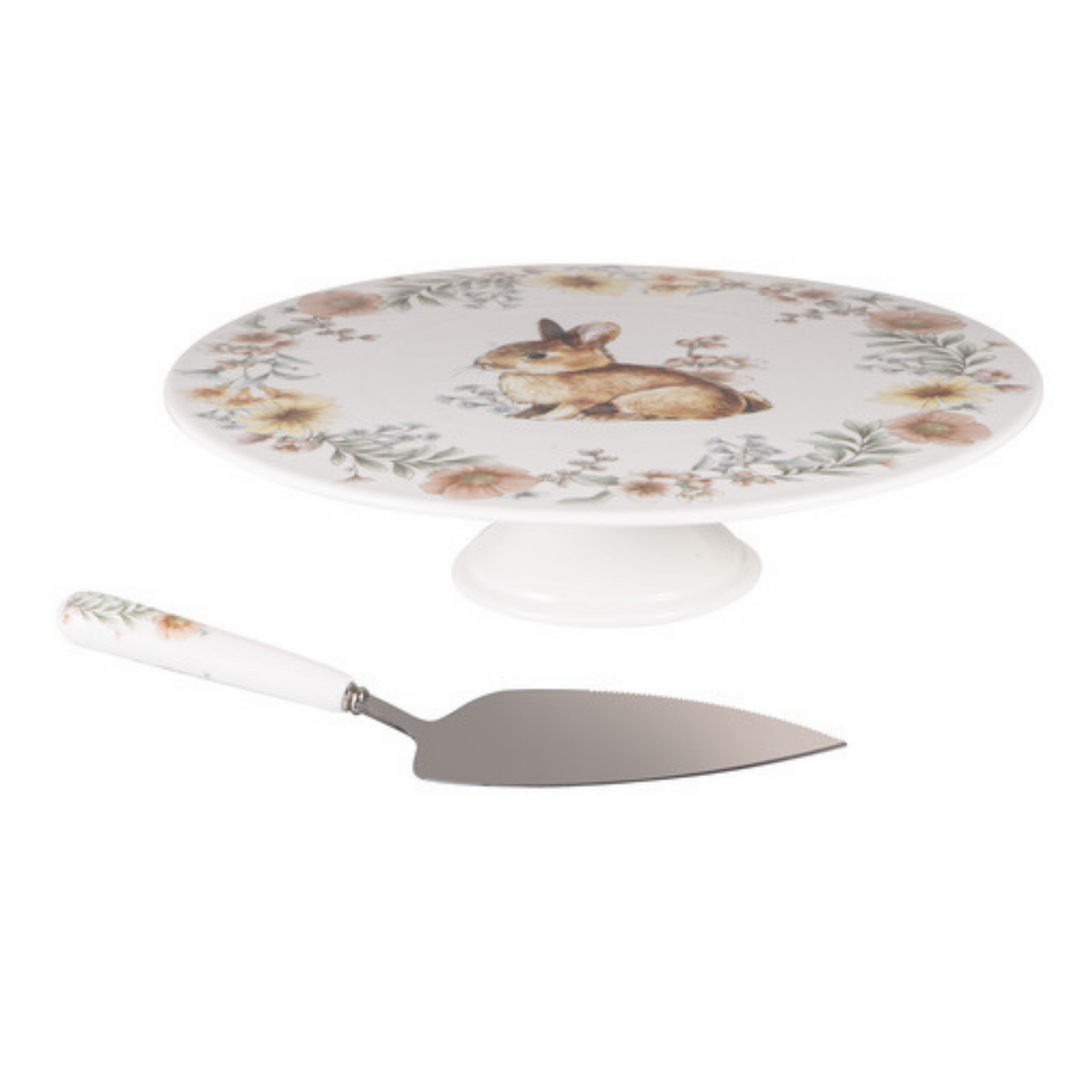 Ashdene | Woodland Bunnies | Cake Stand & Server Set | Merchant Homewares