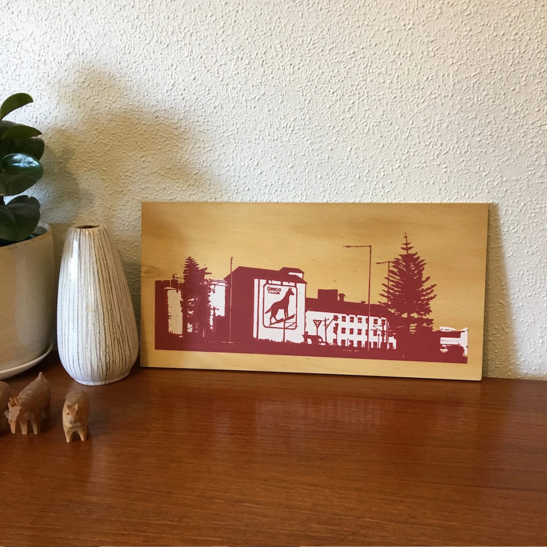 Blue Lawn | Dingo Flour Mill on Plywood
