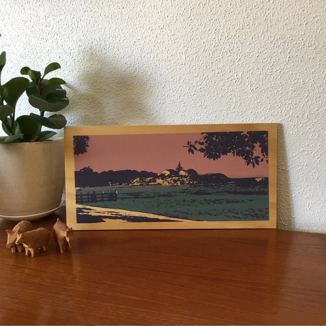 Blue Lawn | Bathurst, Rottnest on Plywood