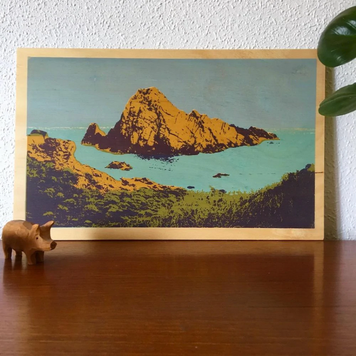 Blue Lawn Sugarloaf Rock, Yallingup on Plywood | Merchants Homewares