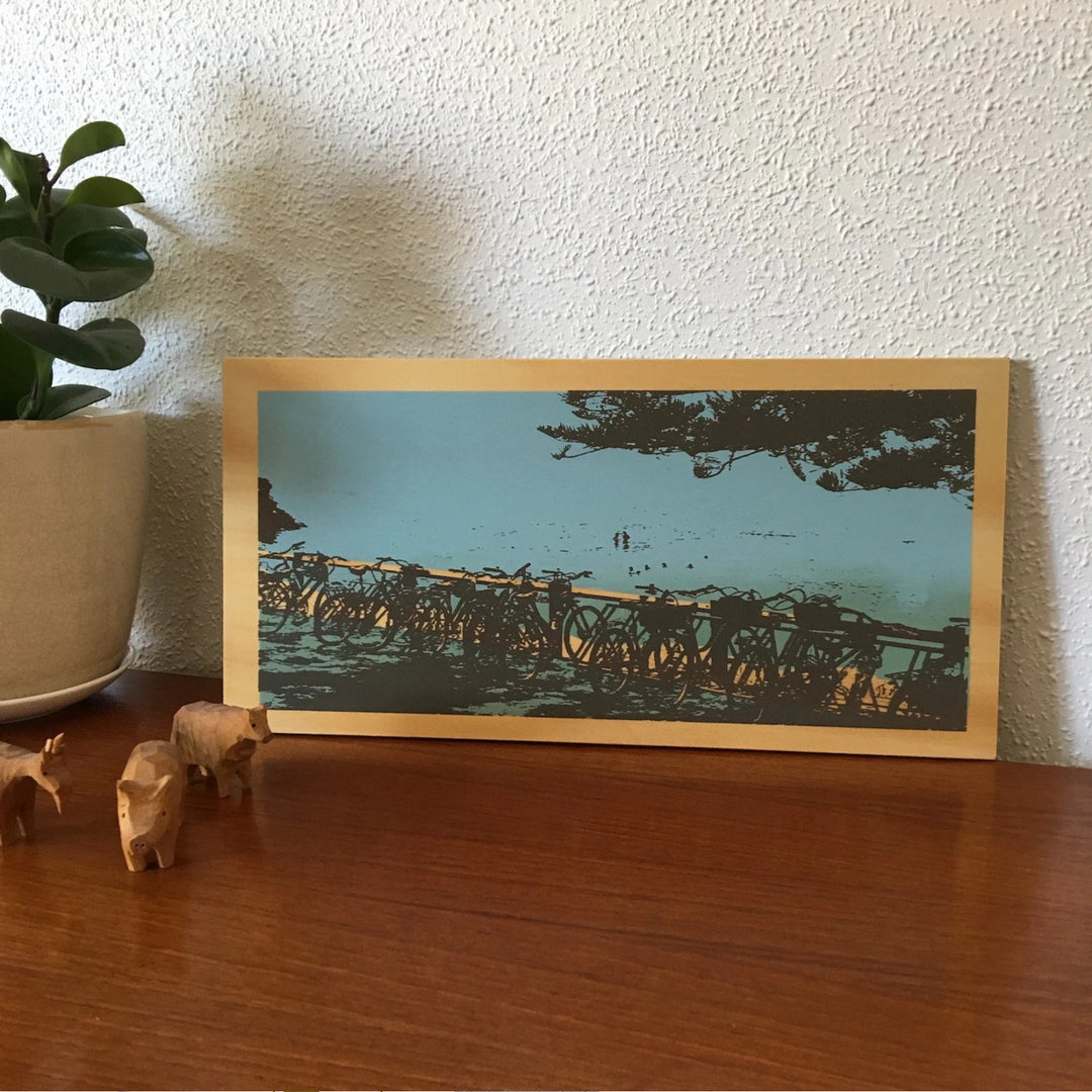 Blue Lawn | The Basin, Rottnest on Plywood