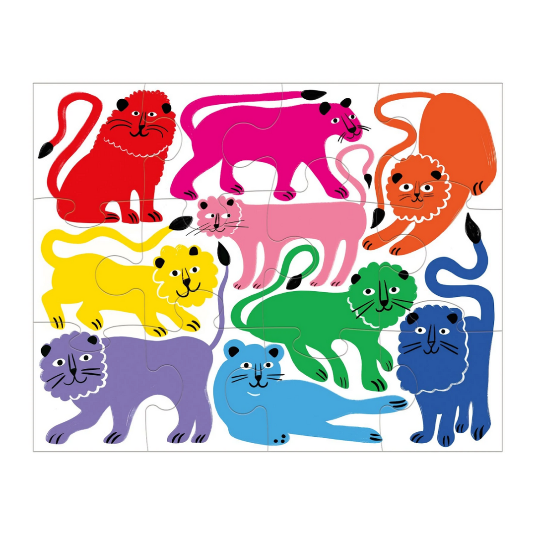 Mud Puppy 12pc Puzzle Rainbow Roar Lifestyle | Merchants Homewares