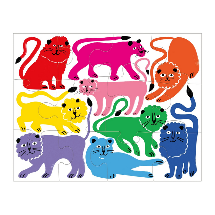 Mud Puppy 12pc Puzzle Rainbow Roar Lifestyle | Merchants Homewares