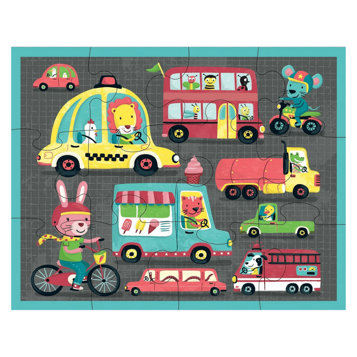 Mudpuppy Puzzle 12pc On the Road Lifestyle | Merchants Homewares
