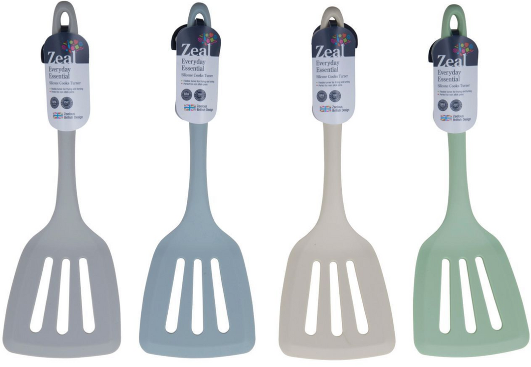 CLASSIC SILICONE SLOTTED TURNER 4 ASST COLOURS MERCHANTS HOMEWARES