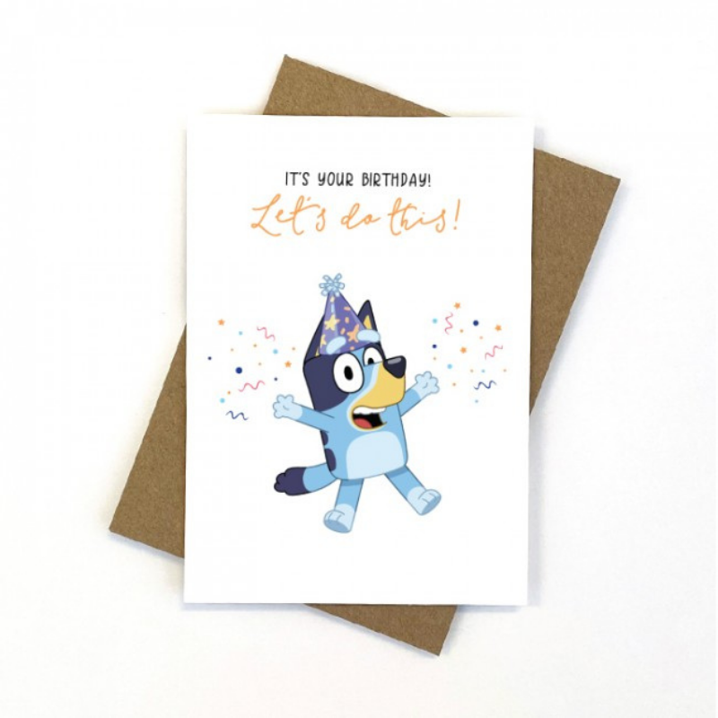 Candle Bark Bluey Let's Do This Card | Merchant Homewares