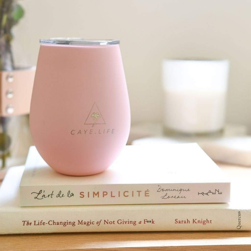Caye Life Reusable Cup Matte Pink lifestyle | Merchants Homewares