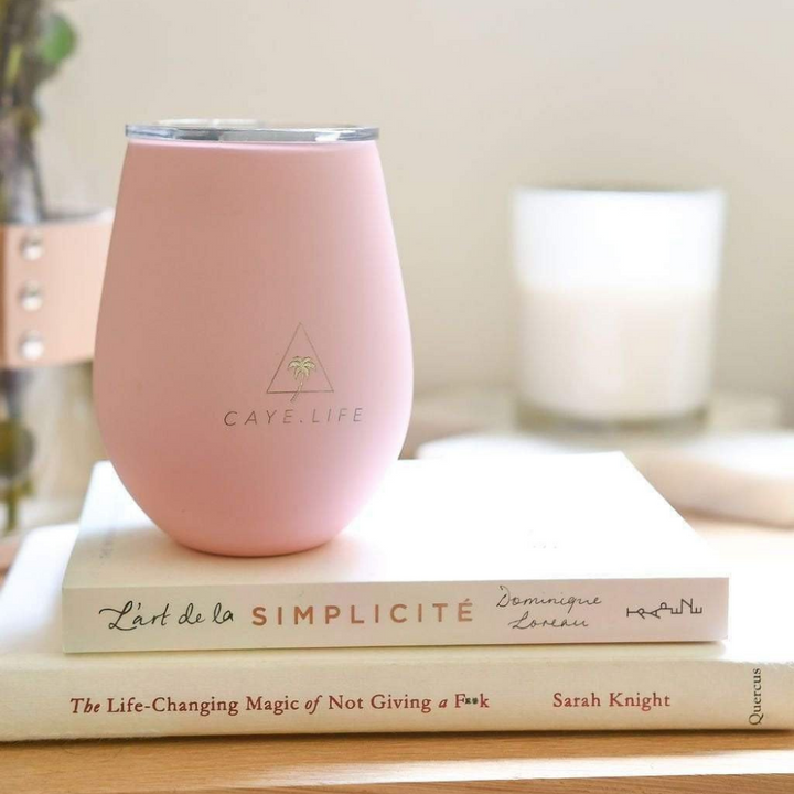 Caye Life Reusable Cup Matte Pink lifestyle | Merchants Homewares
