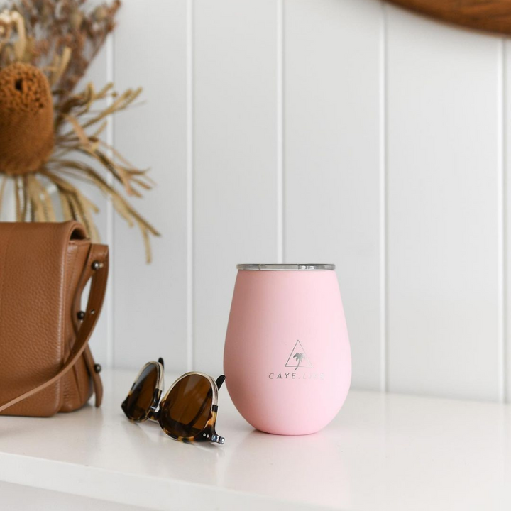Caye Life Reusable Cup Matte Pink lifestyle | Merchants Homewares