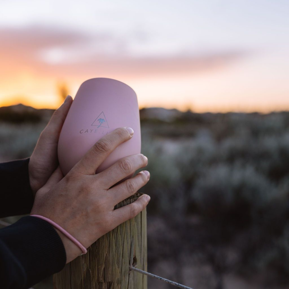 Caye Life Reusable Cup Matte Pink lifestyle | Merchants Homewares