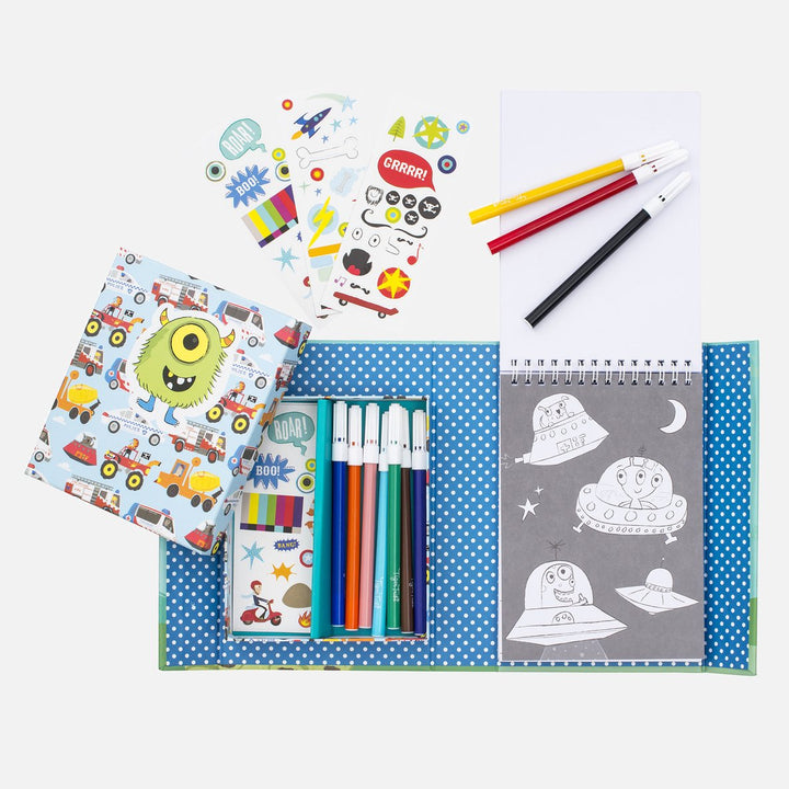 Tiger Tribe Colouring Set - Aventures Merchants Homewares