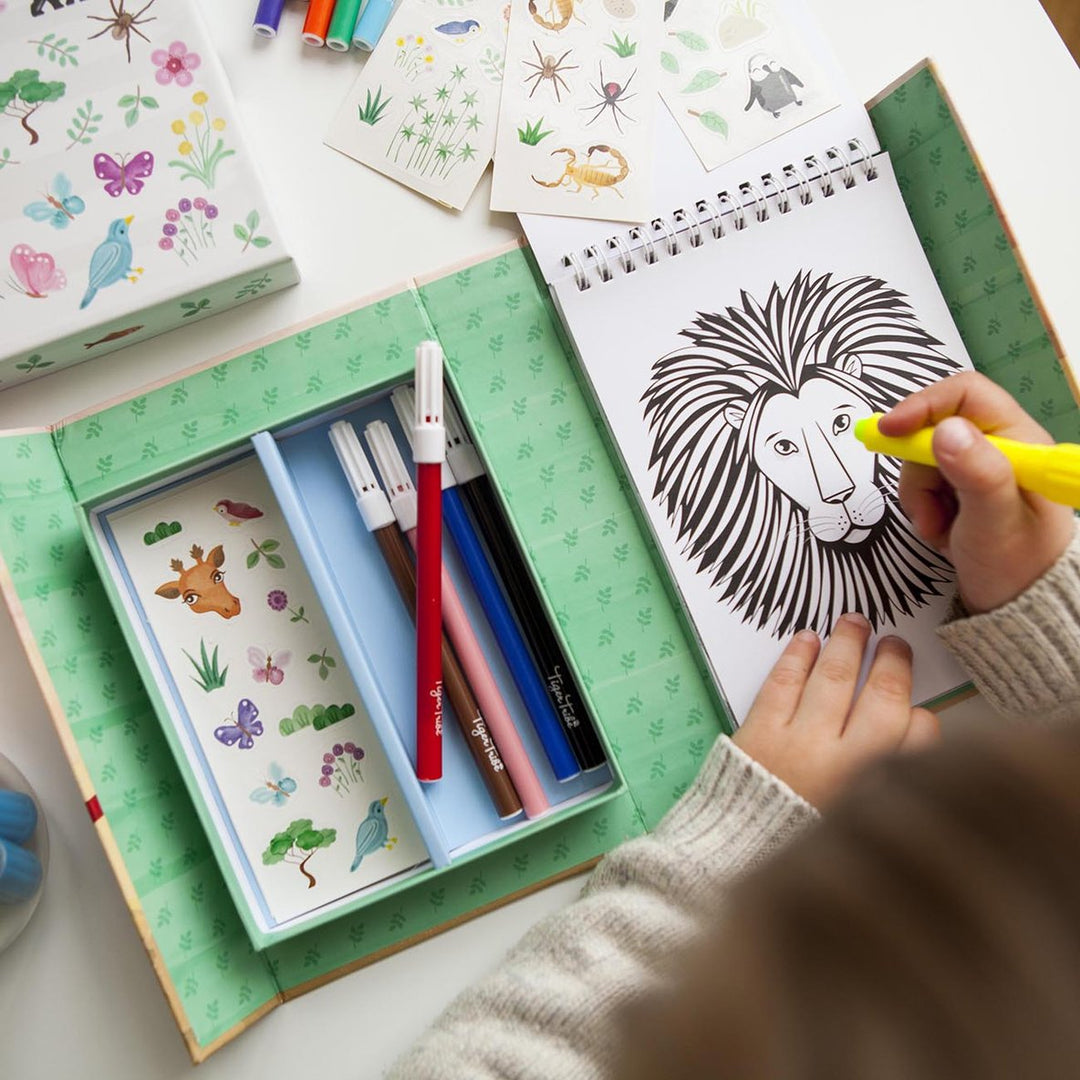 Tiger Tribe Colouring Set - Animal All-Stars Merchants Homewares
