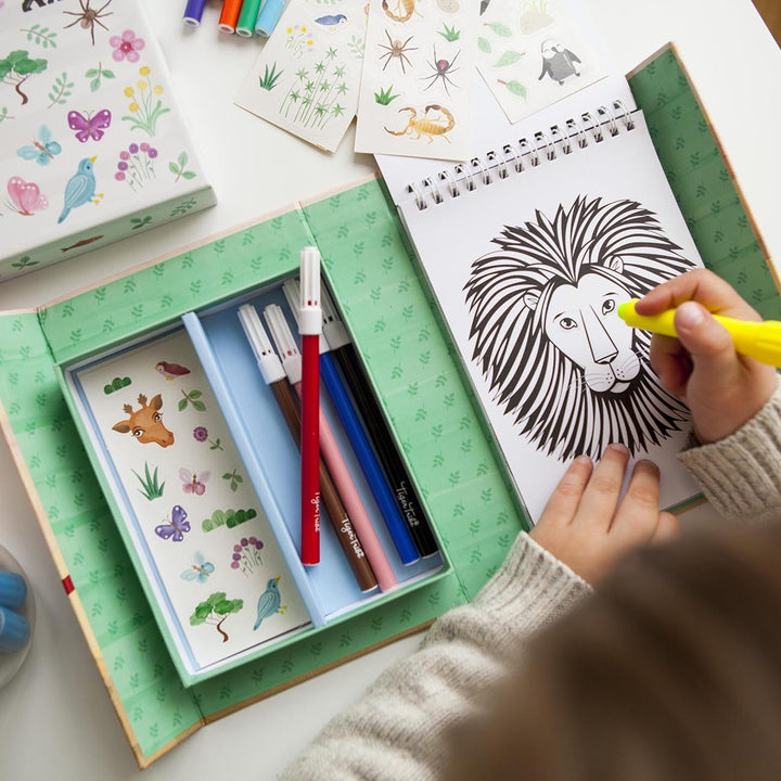 Tiger Tribe Colouring Set - Animal All-Stars Merchants Homewares