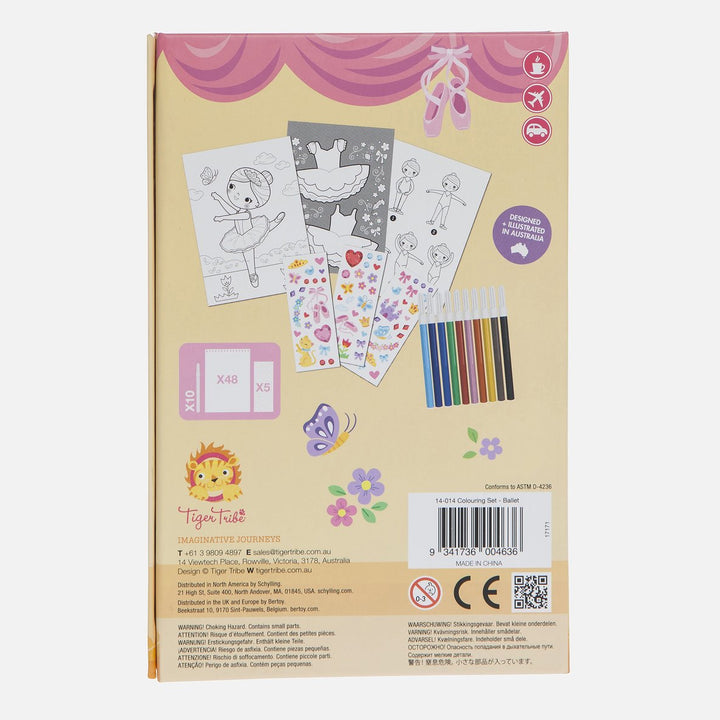 Tiger Tribe Colouring Set - Ballet Merchants Homewares