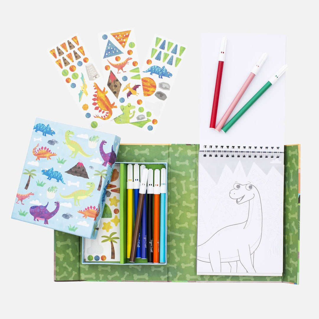 Tiger Tribe Colouring Set - Dinosaurs Merchants Homewares